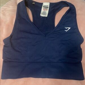 Gymshark Women's Navy Sports tank top